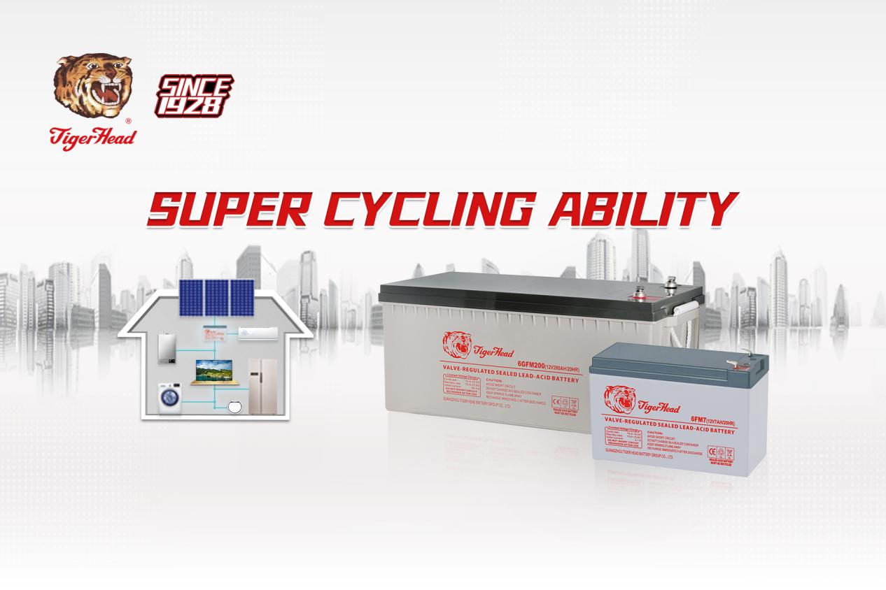 batería solar - cabeza de tigre