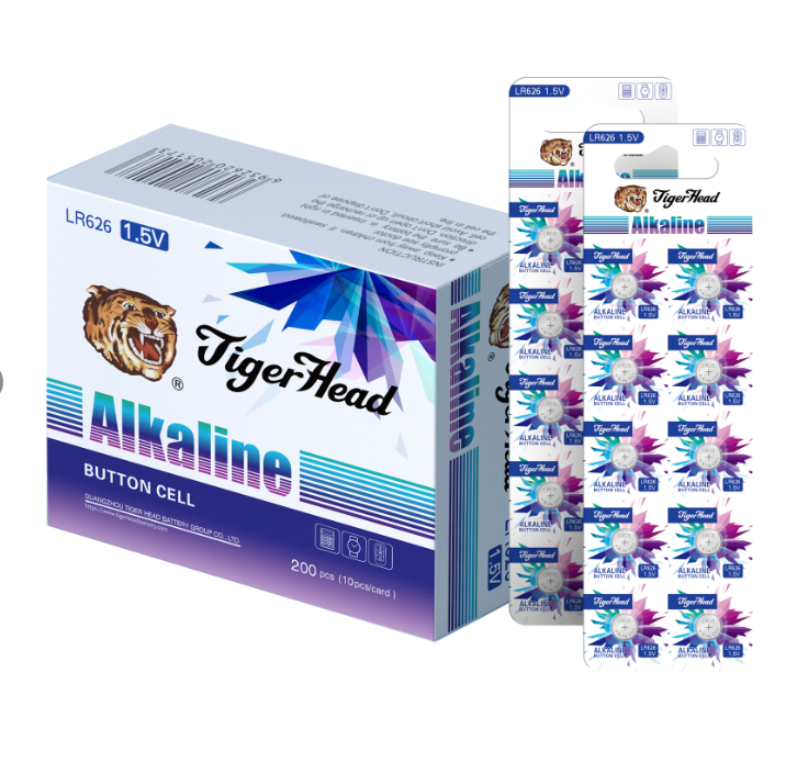 La mejor pila de botón - Tiger Head